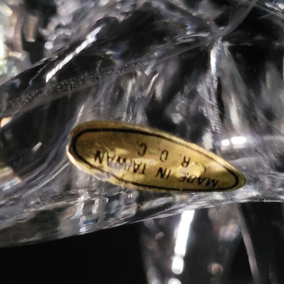 Vintage Glass Christmas Tree Clear Glass Christmas Tree, 8.25 Inches - Picture 4 of 4